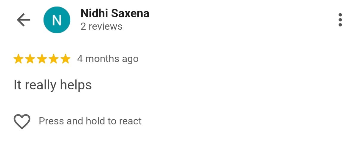 Nidhi Saxena review